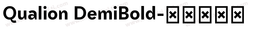 Qualion DemiBold字体转换